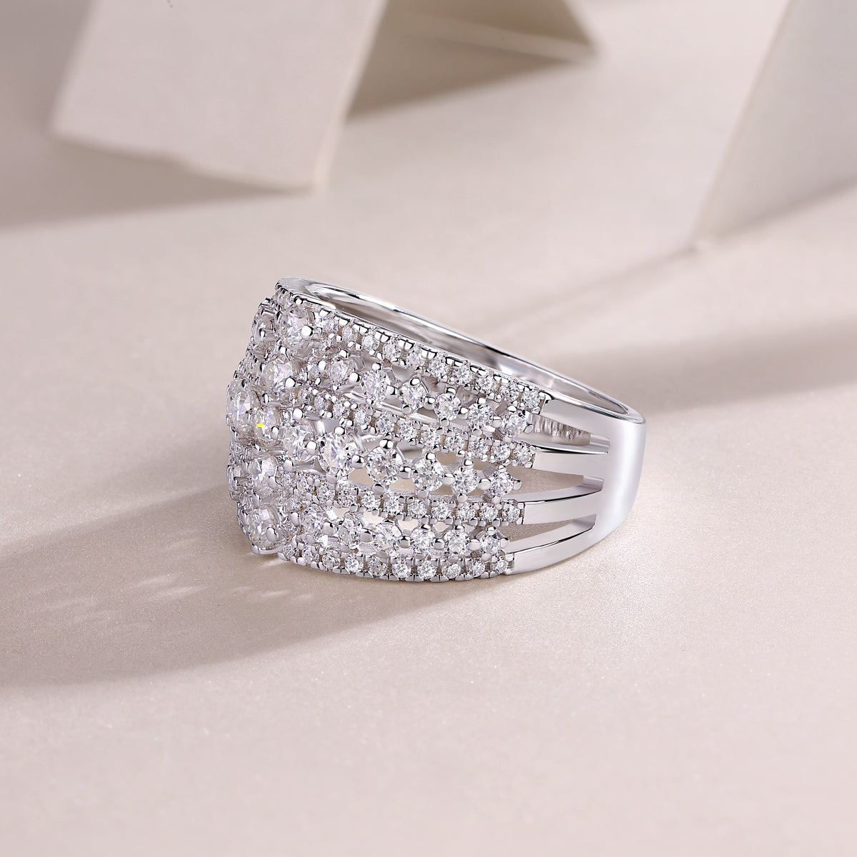 Diamond Queen - Luxuriously FashionableSilver Ring