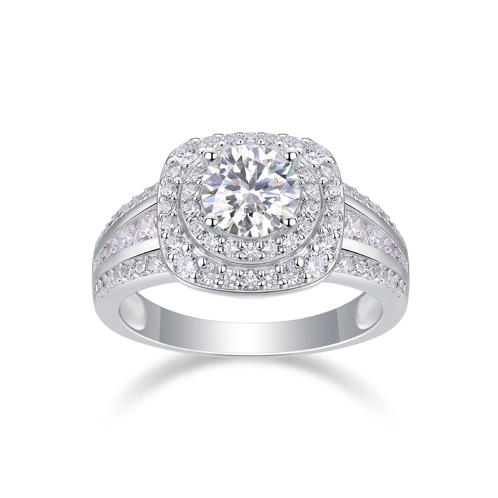 Starry Sky Crown - A Fashionable Jewelry Ring with 1-carat Moissan Diamond