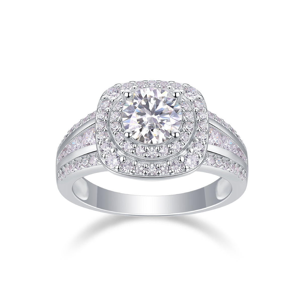 Starry Sky Crown - A Fashionable Jewelry Ring with 1-carat Moissan Diamond