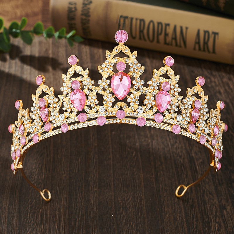 Wedding Crown Headdress | 18 Colors | Gold & Silver | Korean Style | Bridal & Occasion