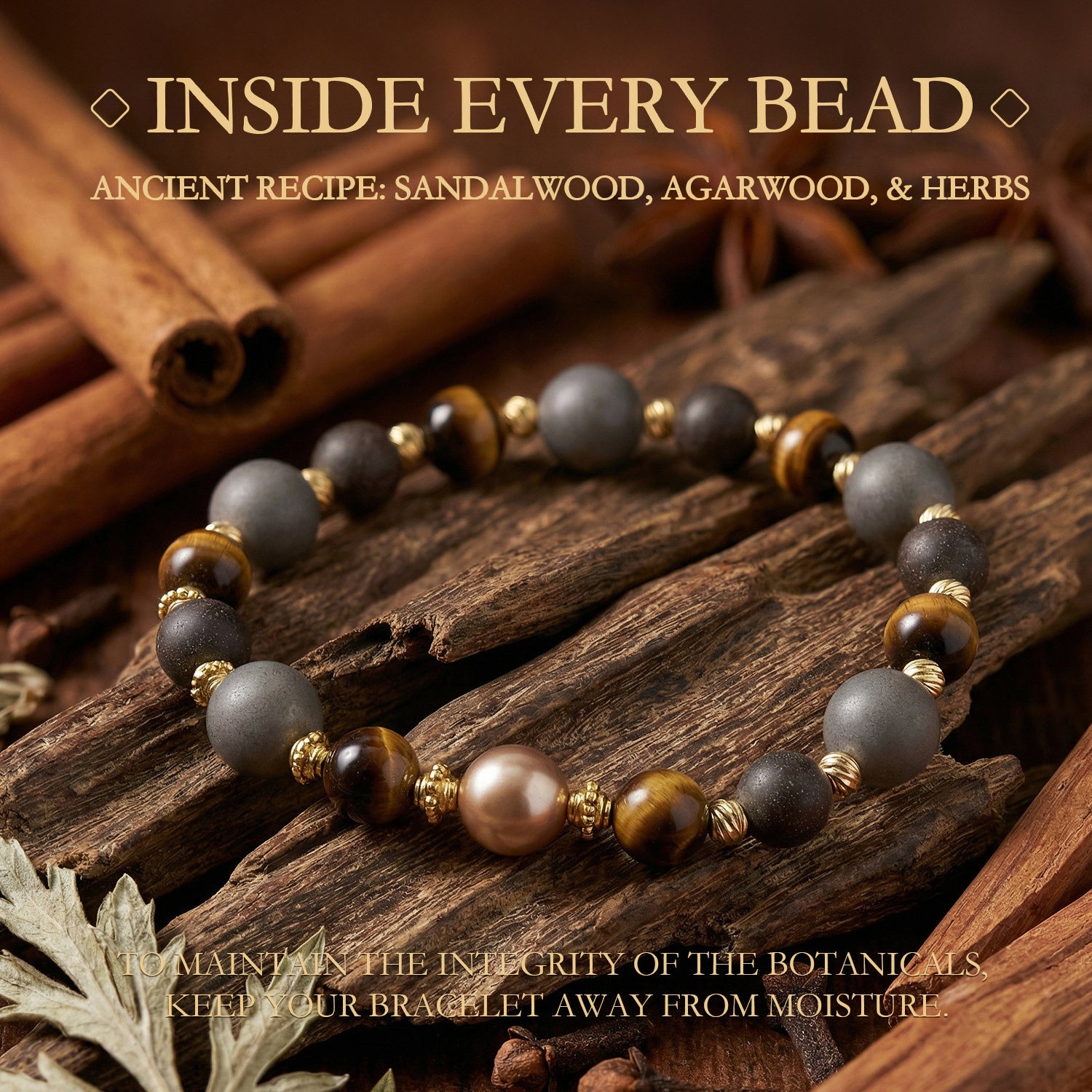 Five Elements Wu Xing Bracelet | TCM Feng Shui | Natural Stone | Qi Harmonizer