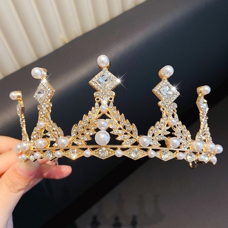 Girls' Princess Crown Hair Clip | 30 Designs | Diamond Rhinestone Pearl | Ages 3+ | Hair Jewelry