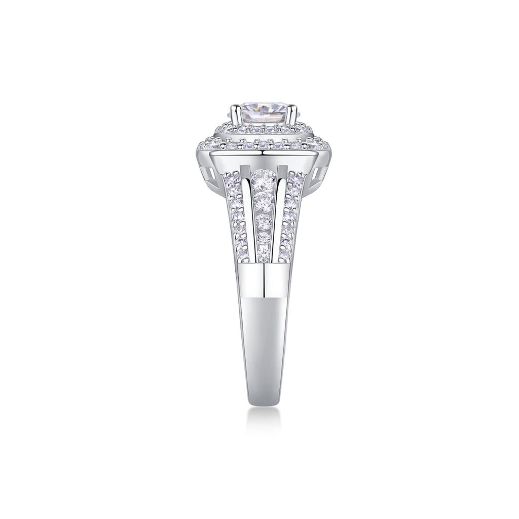 Starry Sky Crown - A Fashionable Jewelry Ring with 1-carat Moissan Diamond