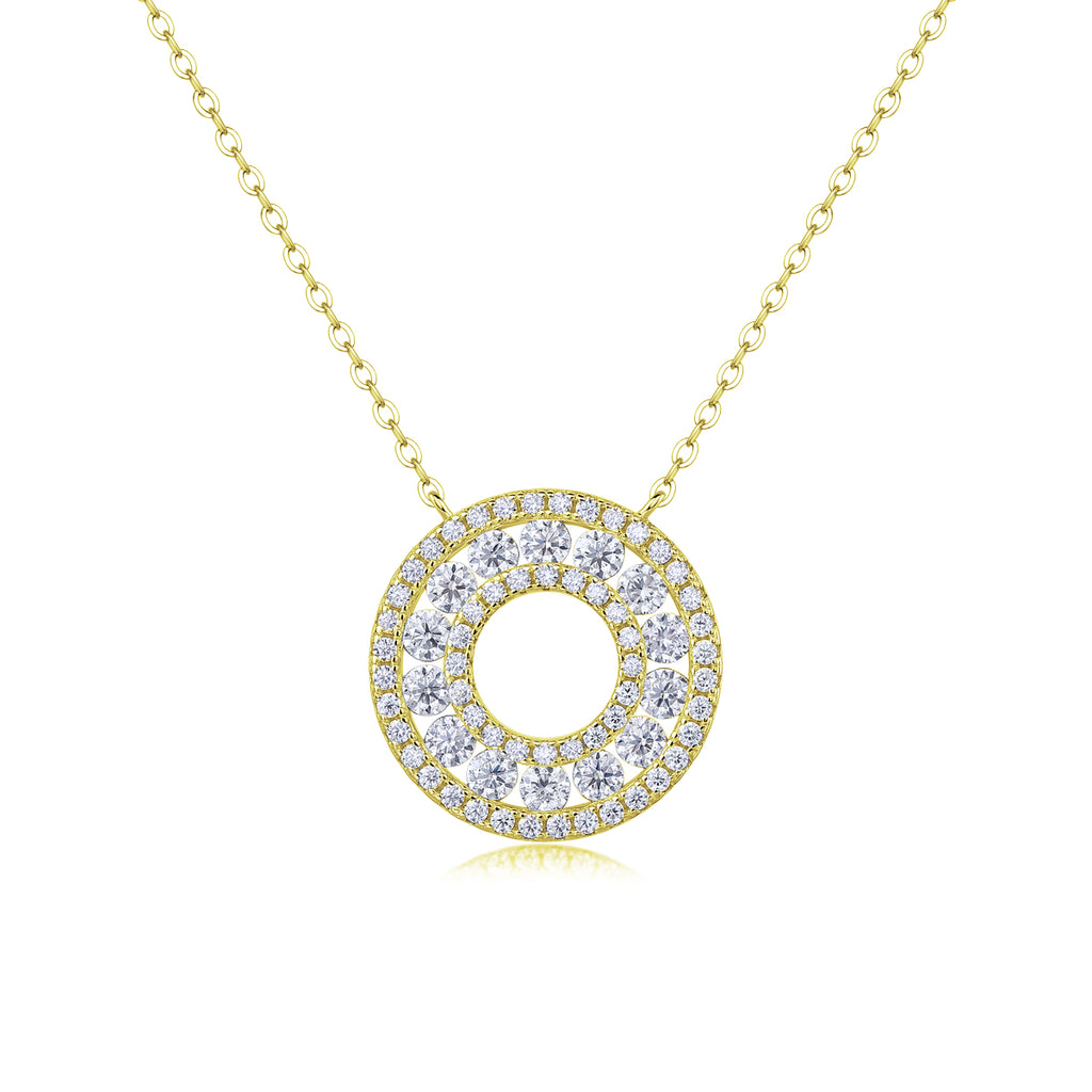 Reciprocating - A Fashionable And Luxurious Diamond Jewelry Pendant Set