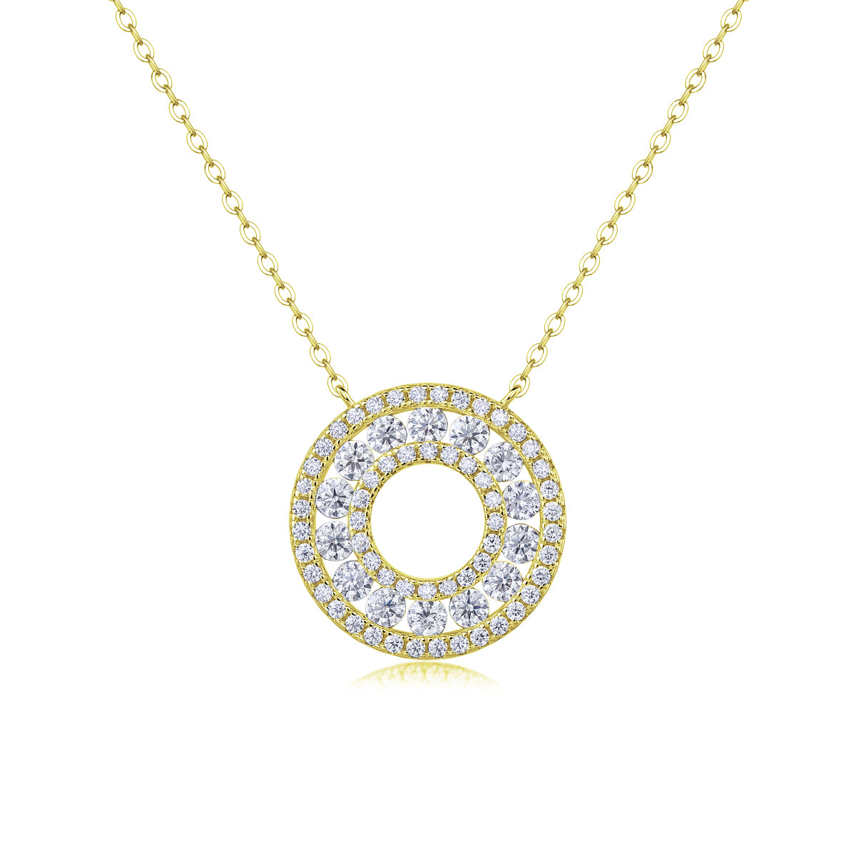 Reciprocating - A Fashionable And Luxurious Diamond Jewelry Pendant Set
