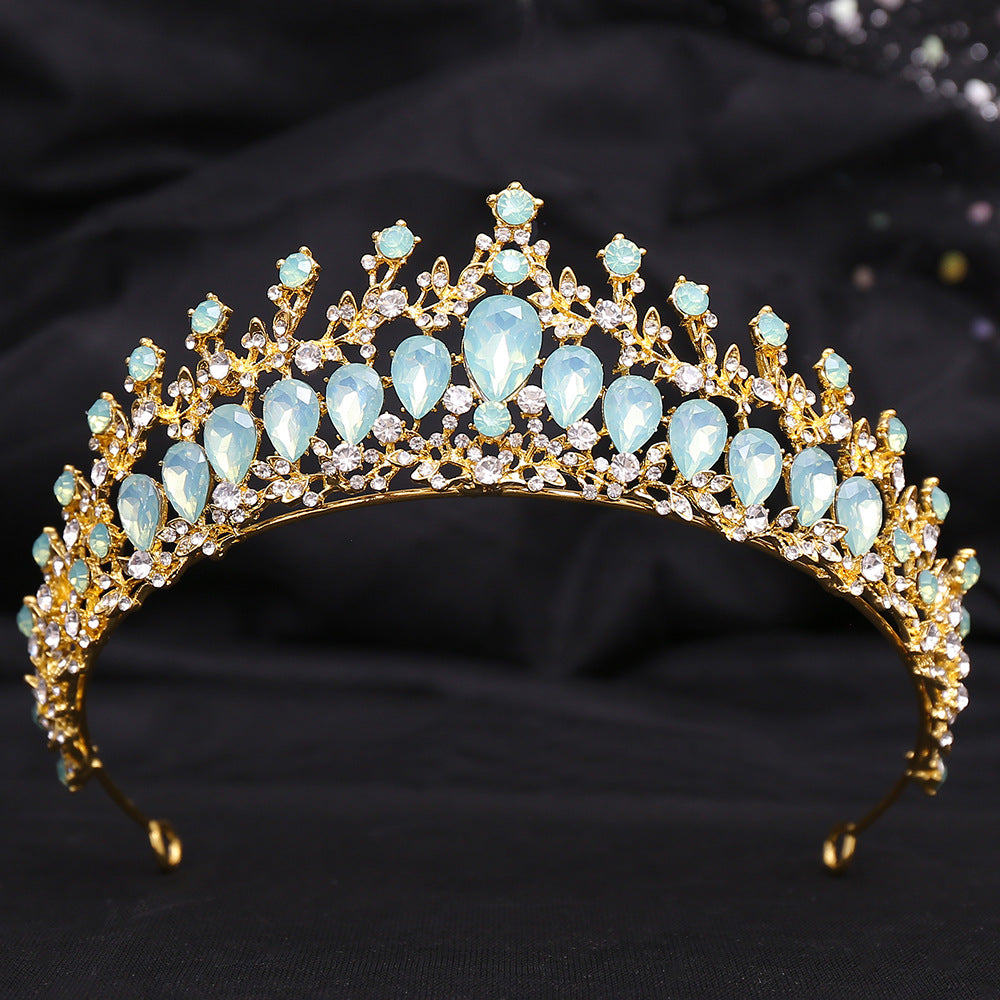 Crystal & Protein Stone Bridal Crown | Silver & KC Gold | Multiple Styles | Wedding Headdress