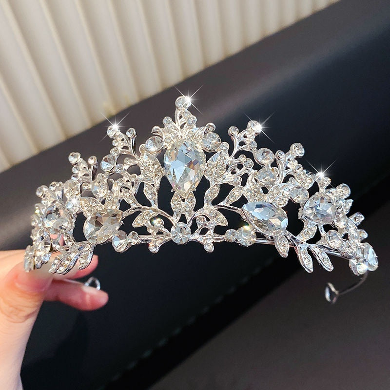 Girls' Princess Crown Hair Clip | 30 Designs | Diamond Rhinestone Pearl | Ages 3+ | Hair Jewelry