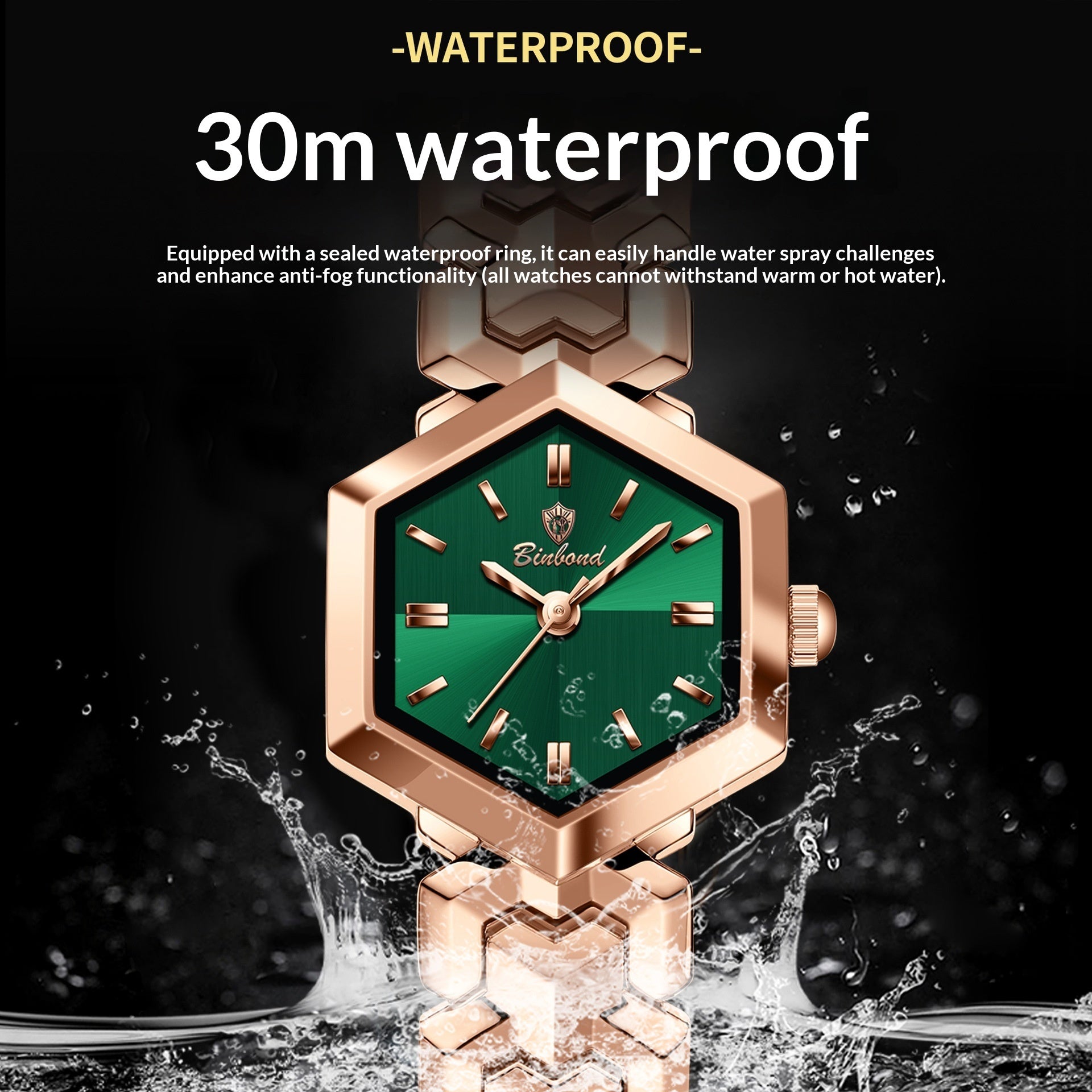 Women's Octagonal Quartz Watch | Waterproof | 9 Color Combinations