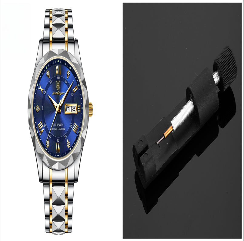 Men's Double Calendar Luminous Business Watch | Ultra-Slim 7mm | 9 Styles