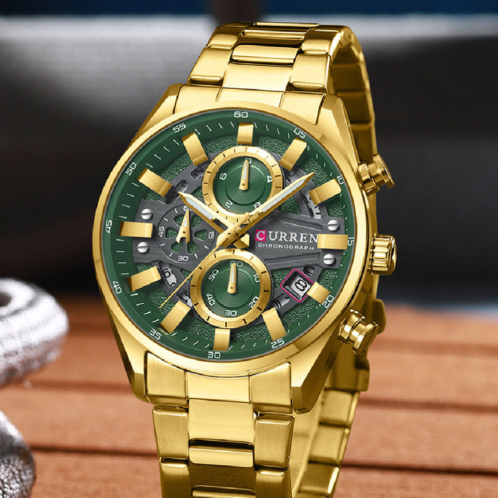 Men's Sporty Multifunctional Fashion Watch | 12mm | 5 Color Combinations | Bold Statement Watch