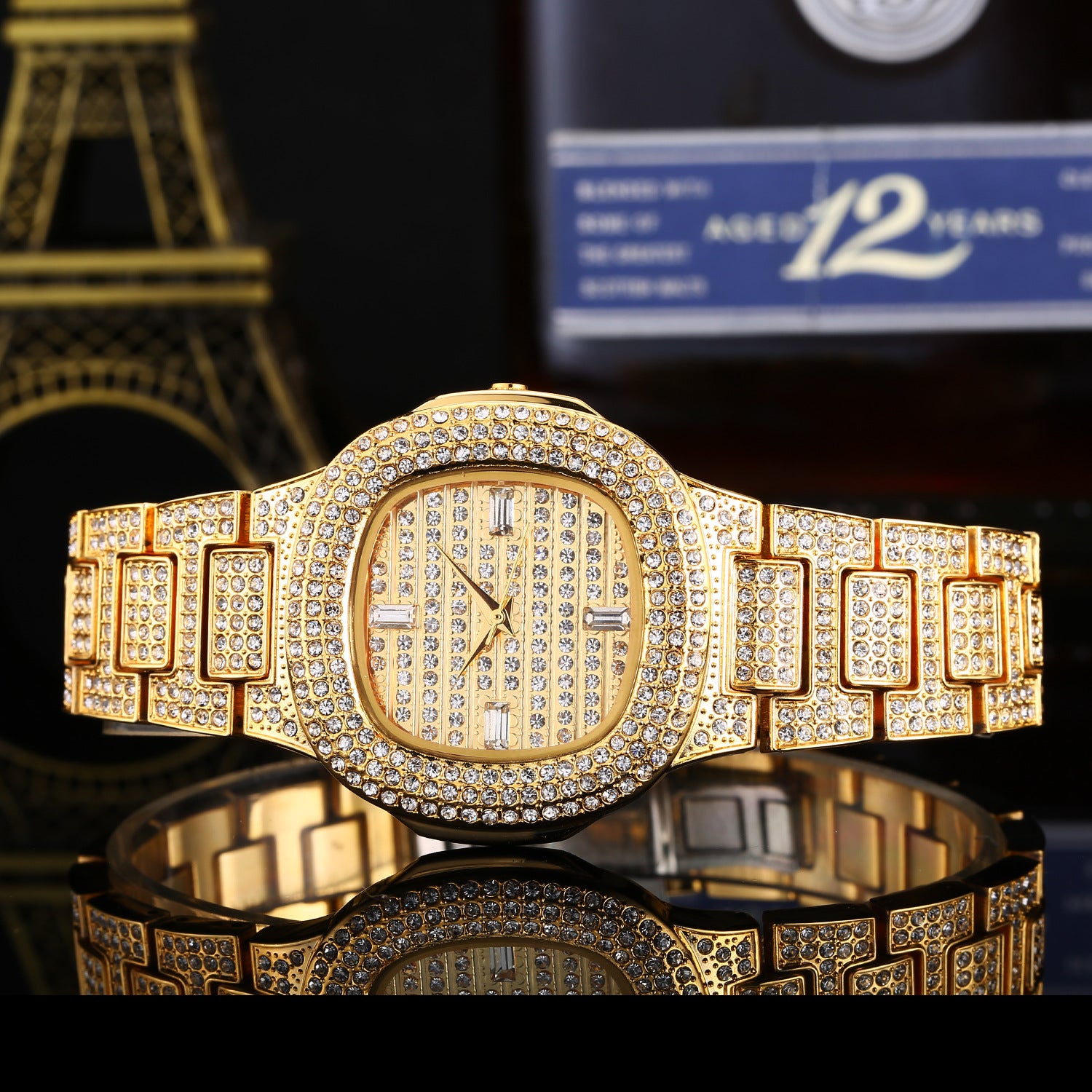 Fashion Diamond Watch | 37mm | 5 Colors | Gold, Rose Gold, Platinum