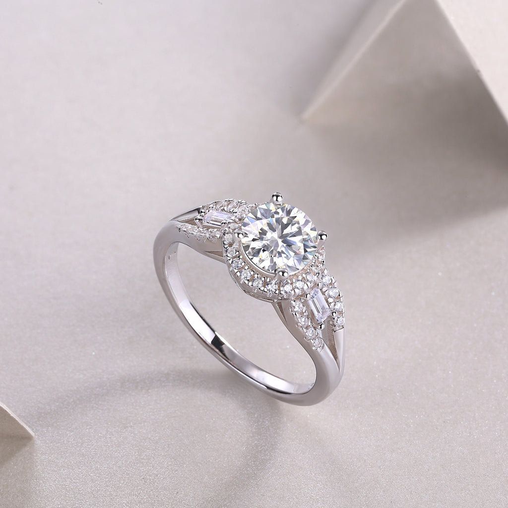 Luxury Fashion Large Diamond Wedding Ring