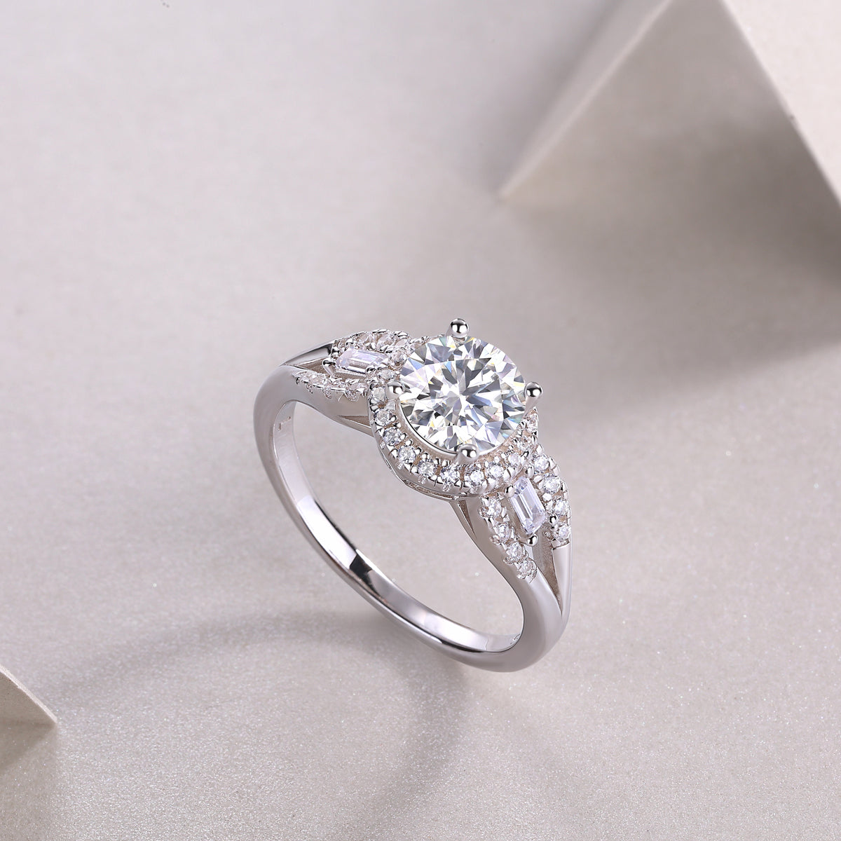 Luxury Fashion Large Diamond Wedding Ring