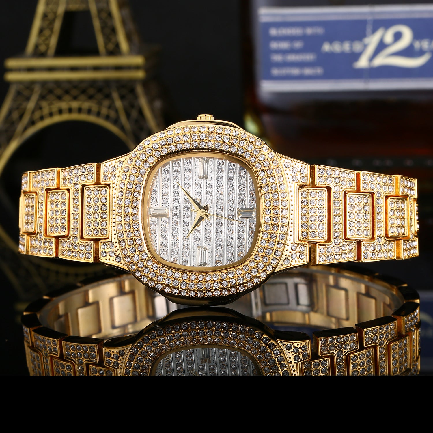 Fashion Diamond Watch | 37mm | 5 Colors | Gold, Rose Gold, Platinum