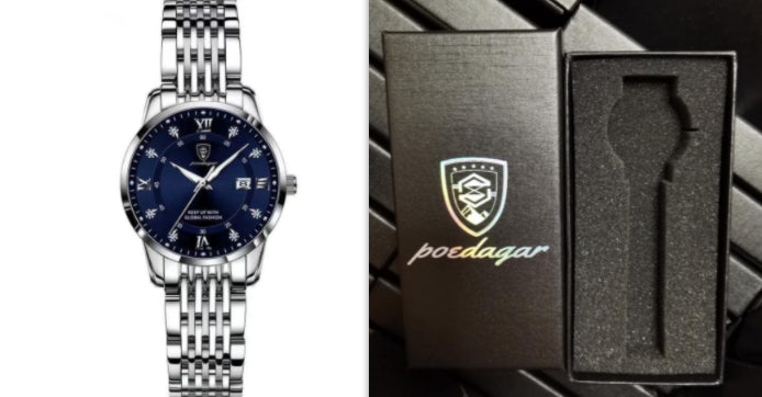 Sapphire Crystal Men's Watch | Seiko Movement | Luminous Calendar | 50M