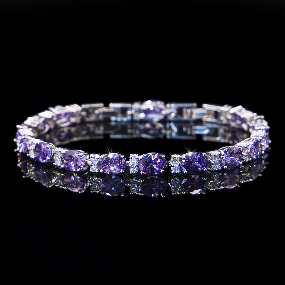 Summer Crystal Colored Zircon Bracelet | 21 Styles | Seasonal Sparkle