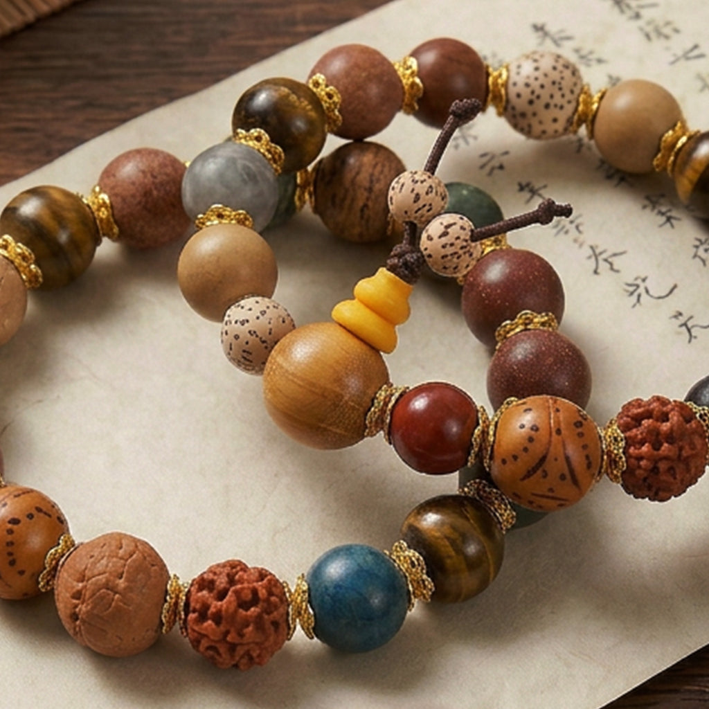 Traditional Chinese Medicine Five Elements Bracelet | Wu Xing | 4 Bead Sizes | Qi Balance