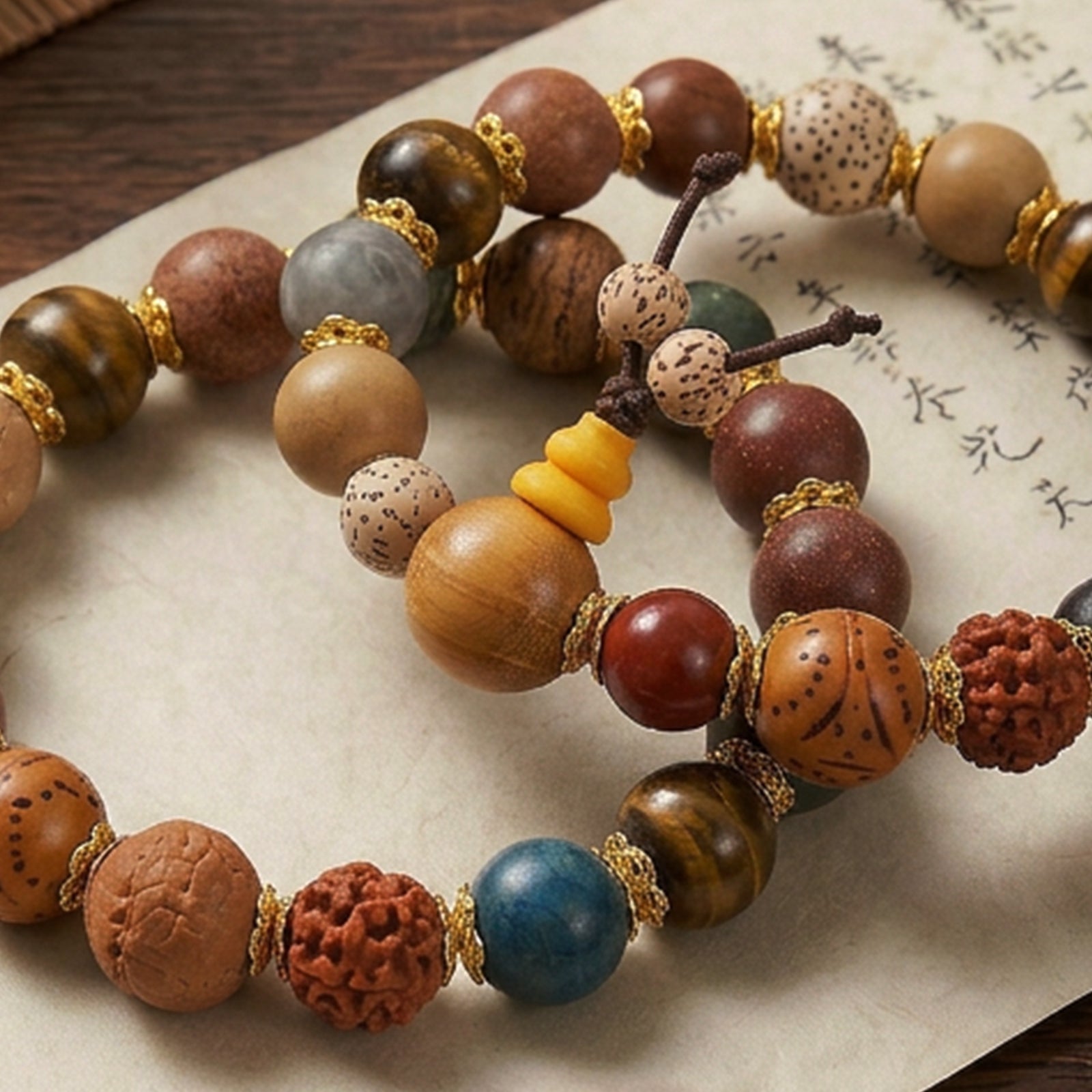 Traditional Chinese Medicine Five Elements Bracelet | Wu Xing | 4 Bead Sizes | Qi Balance