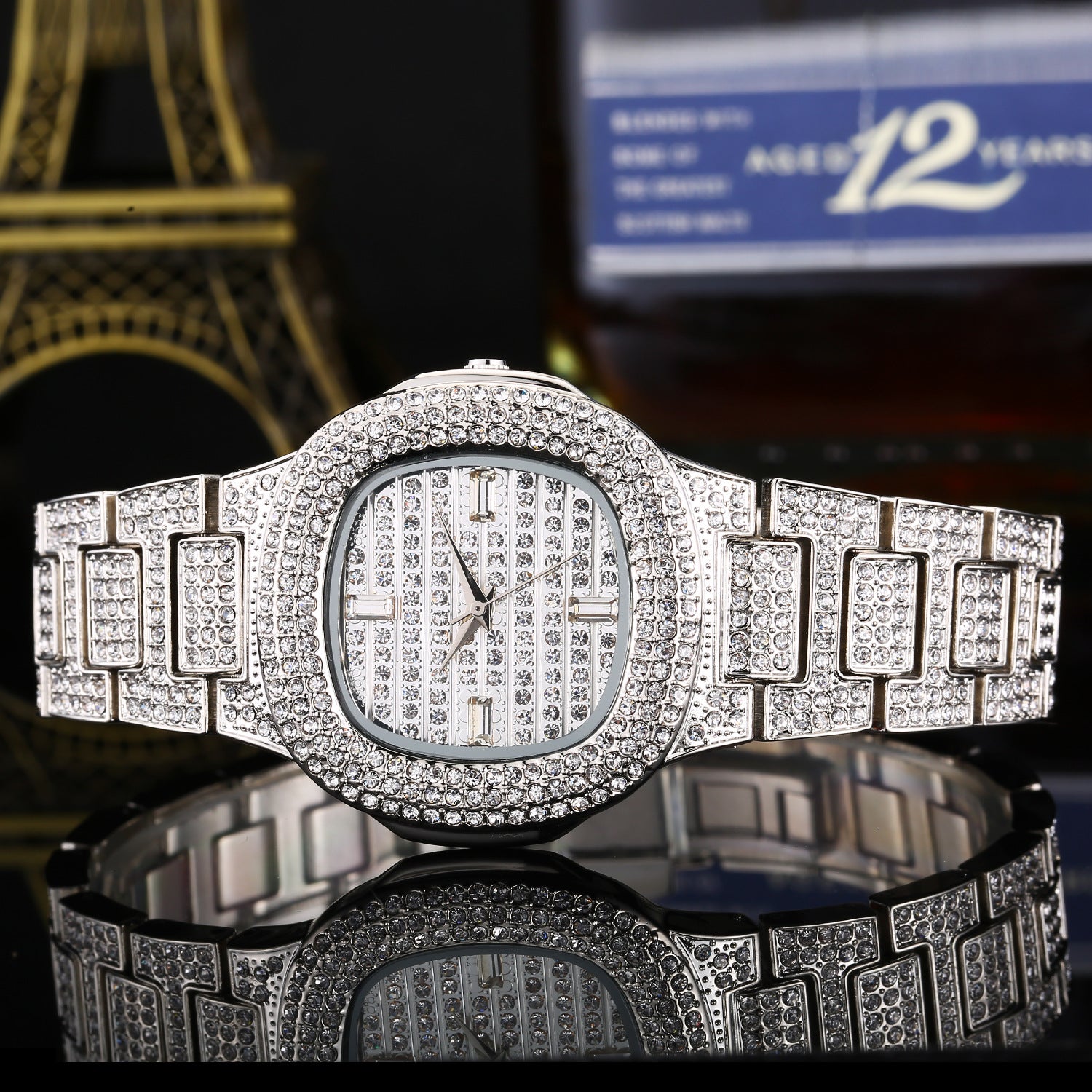 Fashion Diamond Watch | 37mm | 5 Colors | Gold, Rose Gold, Platinum