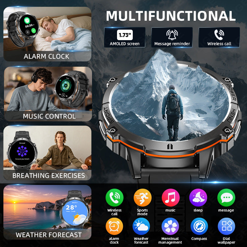 X3 Men's Smartwatch | Bluetooth Calling | Heart Rate & Health Monitoring | Waterproof | 3 Styles