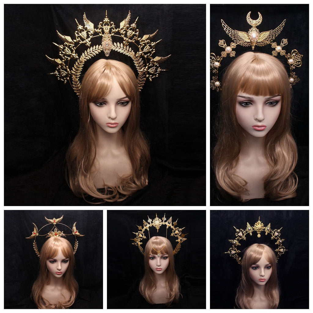 DIY Handmade Crown Kit | Lolita & Anime Crown | K9 Metal | Gold & Silver | 11 Styles