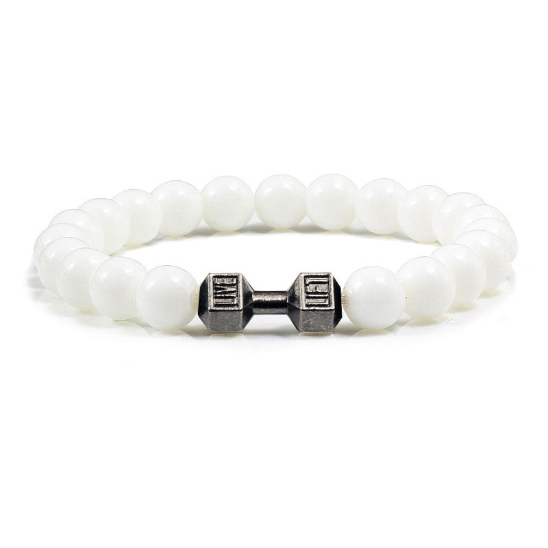 Natural Stone Beaded Bracelet | Volcanic Rock & Frosted Stone | 11 Styles | Unisex