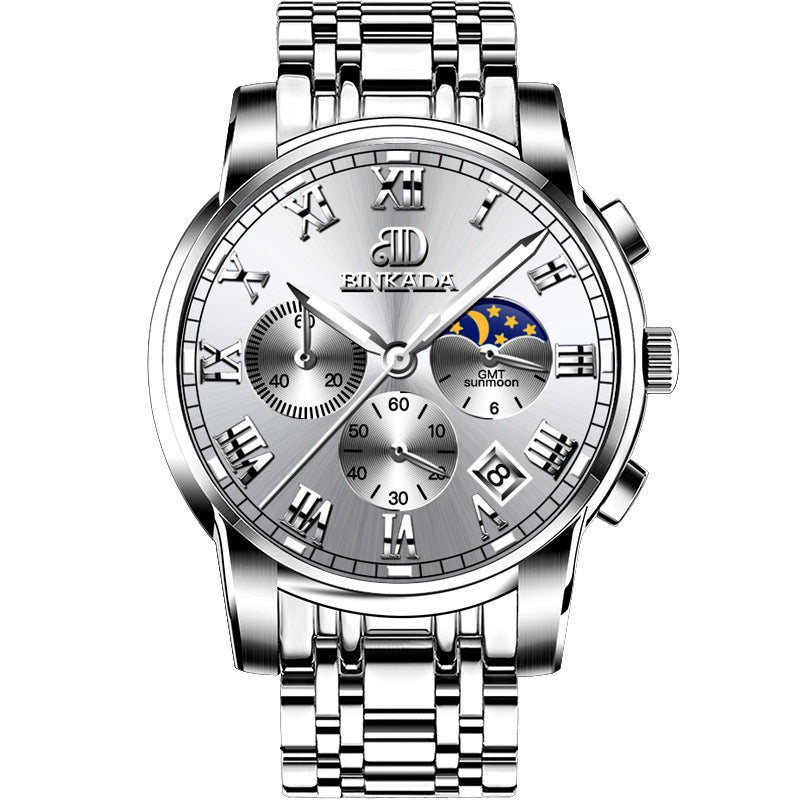 Men's Fashion Quartz Watch | Stainless Steel | Leather & Steel Belt | 8 Styles