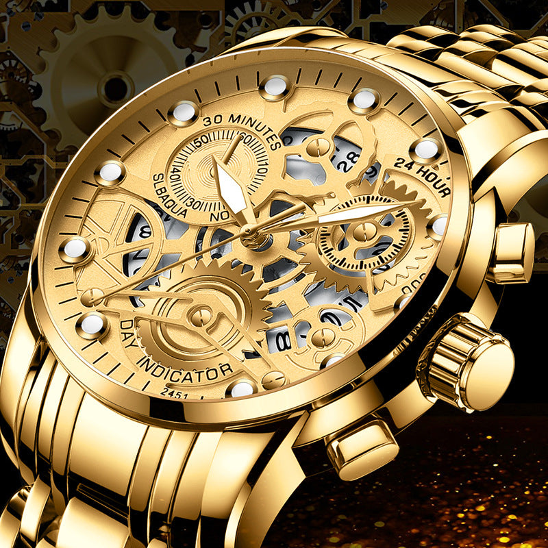 Men's Hollow Skeleton Business Watch | 41mm | 7 Colors