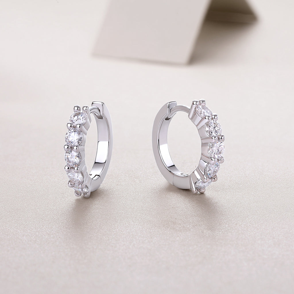 Dawn Moissanite Earrings | S925 Sterling Silver | 0.1 Carat | Fine Jewelry