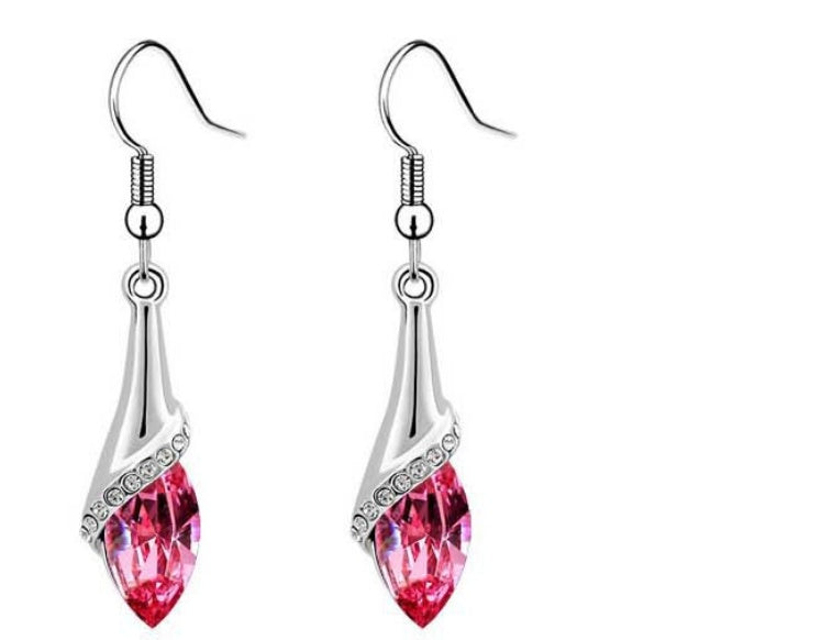 Angel Elf Crystal Jewelry Set | Earrings, Necklace & Bracelet | 18 Colors