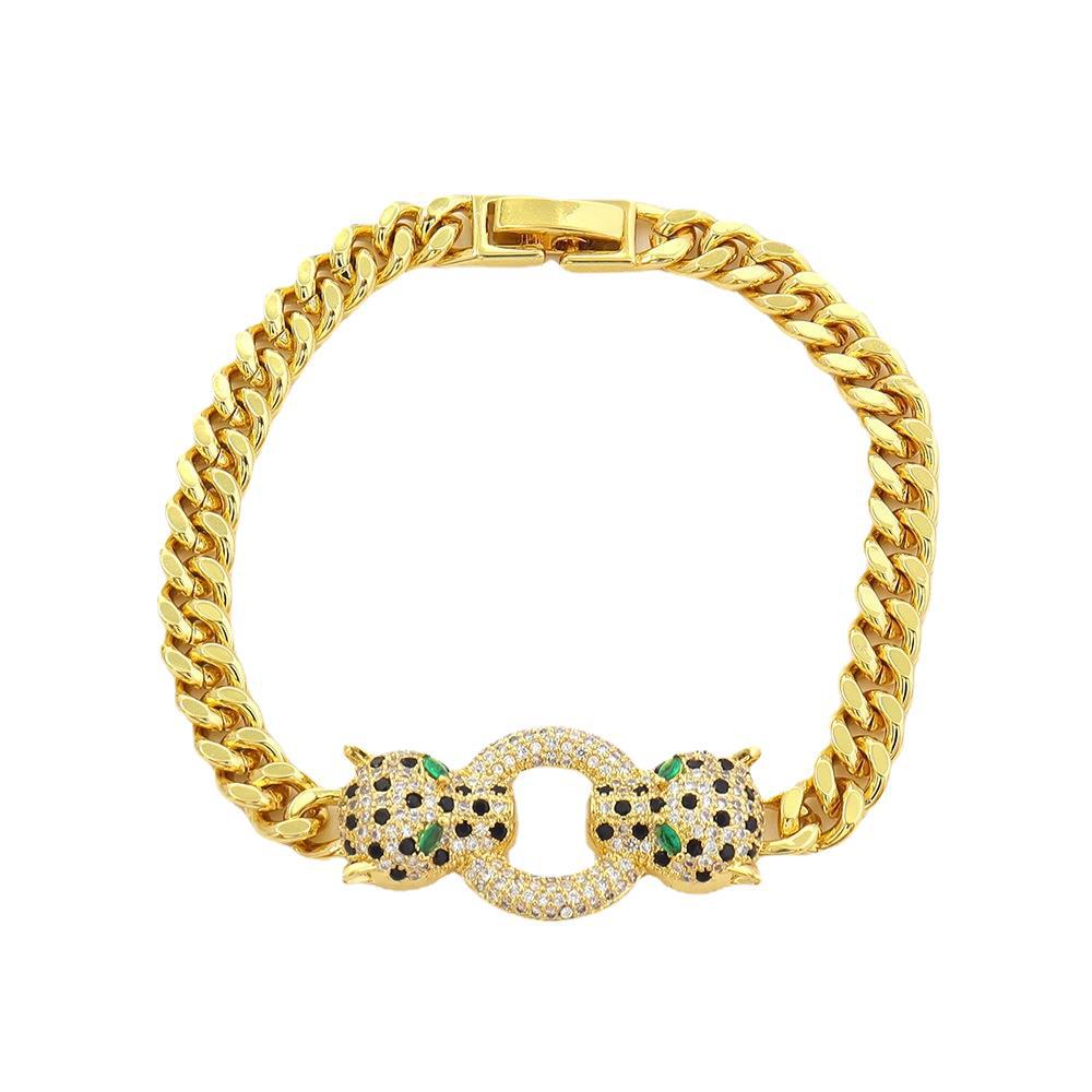 Leopard Print Luxury Bracelet | Electroplated Copper | Gold & Silver | All-Match