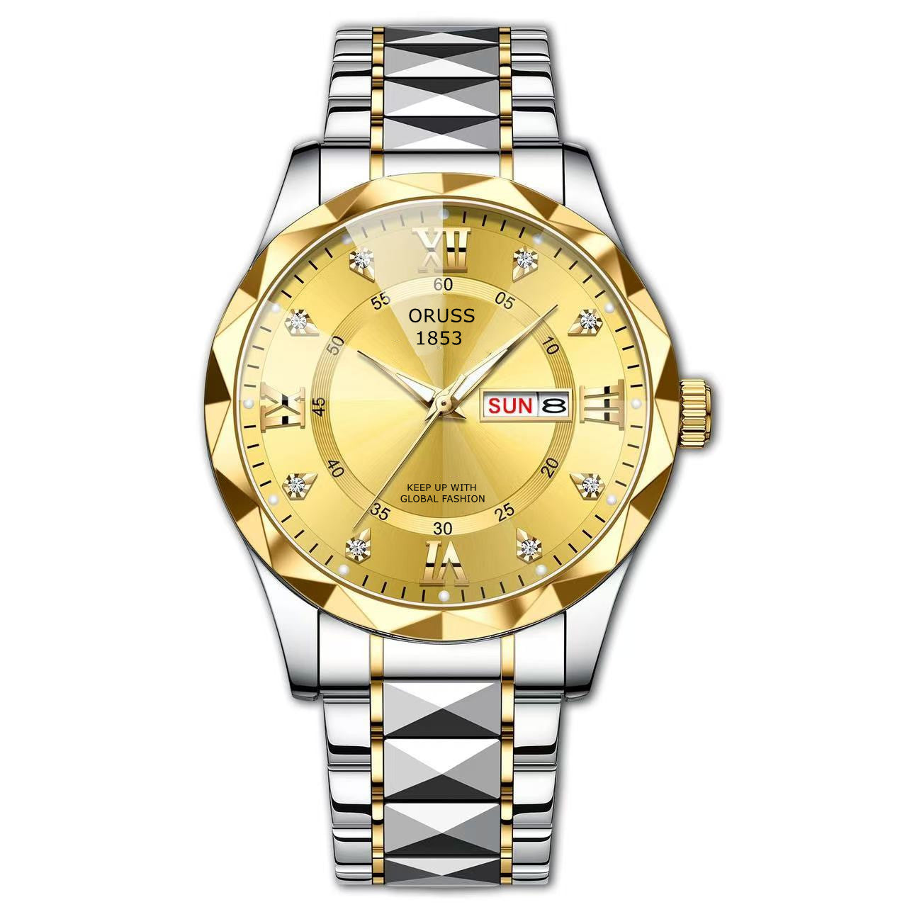 Men's Dual-Calendar Sporty Quartz Watch | 12 Styles | Gold & Silver | Everyday Statement Watch