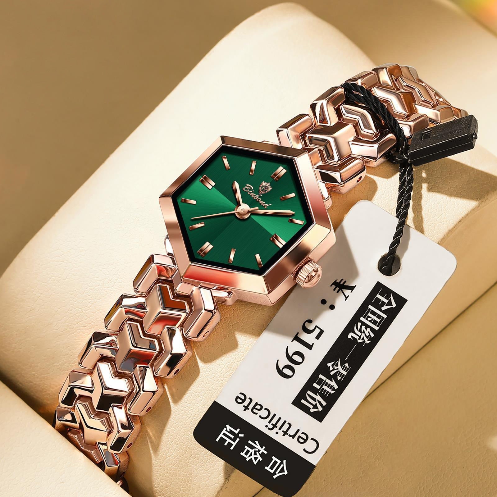 Women's Octagonal Quartz Watch | Waterproof | 9 Color Combinations