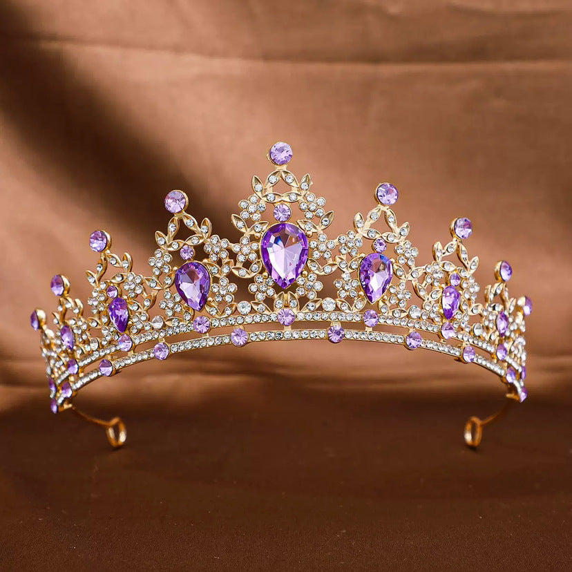 Wedding Crown Headdress | 18 Colors | Gold & Silver | Korean Style | Bridal & Occasion