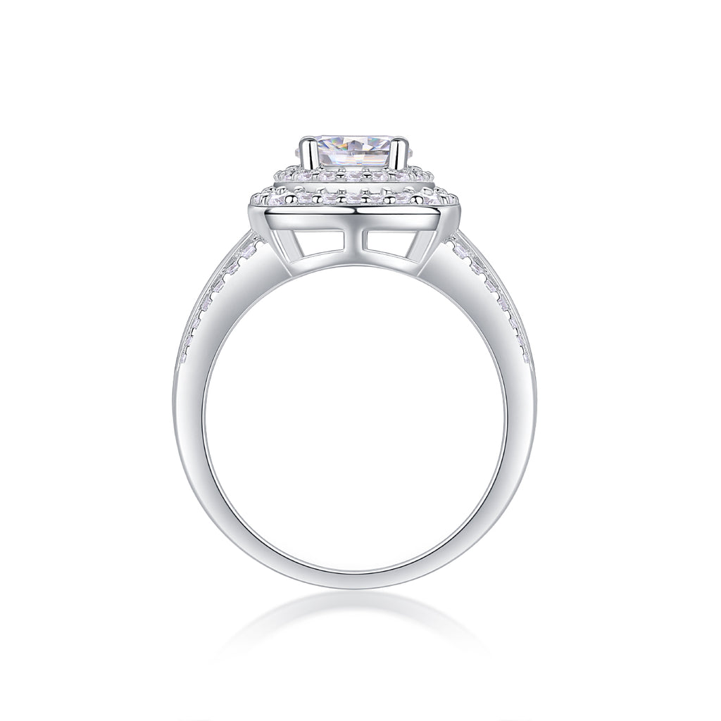 Starry Sky Crown - A Fashionable Jewelry Ring with 1-carat Moissan Diamond