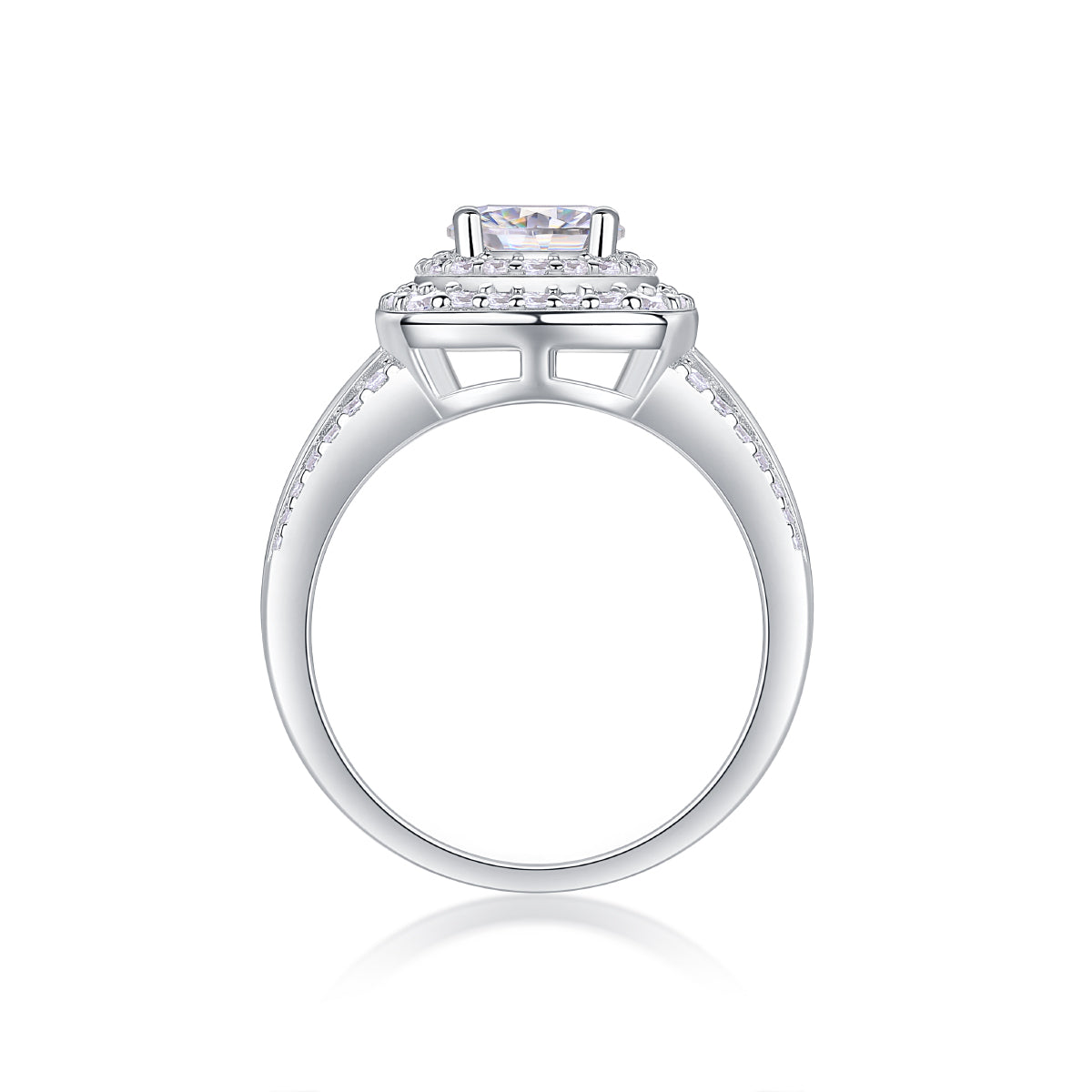 Starry Sky Crown - A Fashionable Jewelry Ring with 1-carat Moissan Diamond