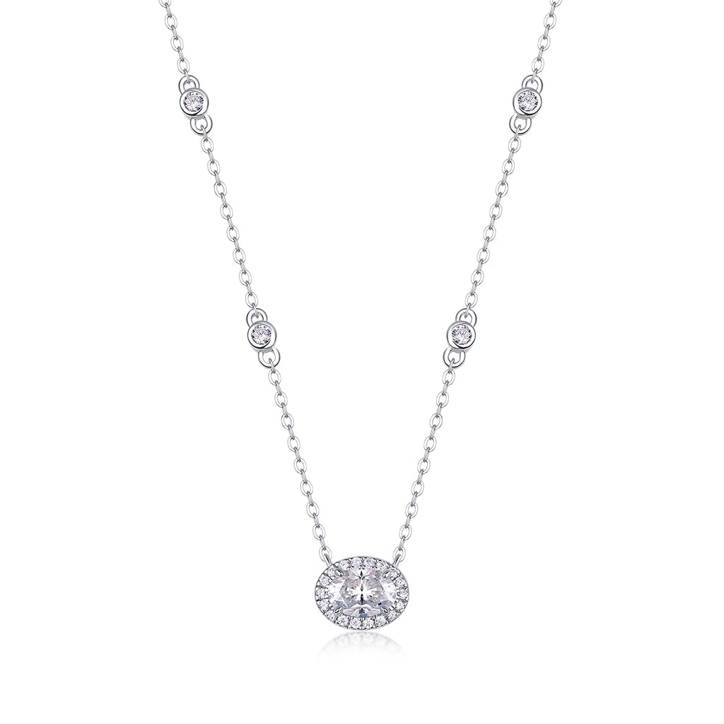White Summer Night - A Fashionable And Luxurious Diamond Jewelry Pendant Set