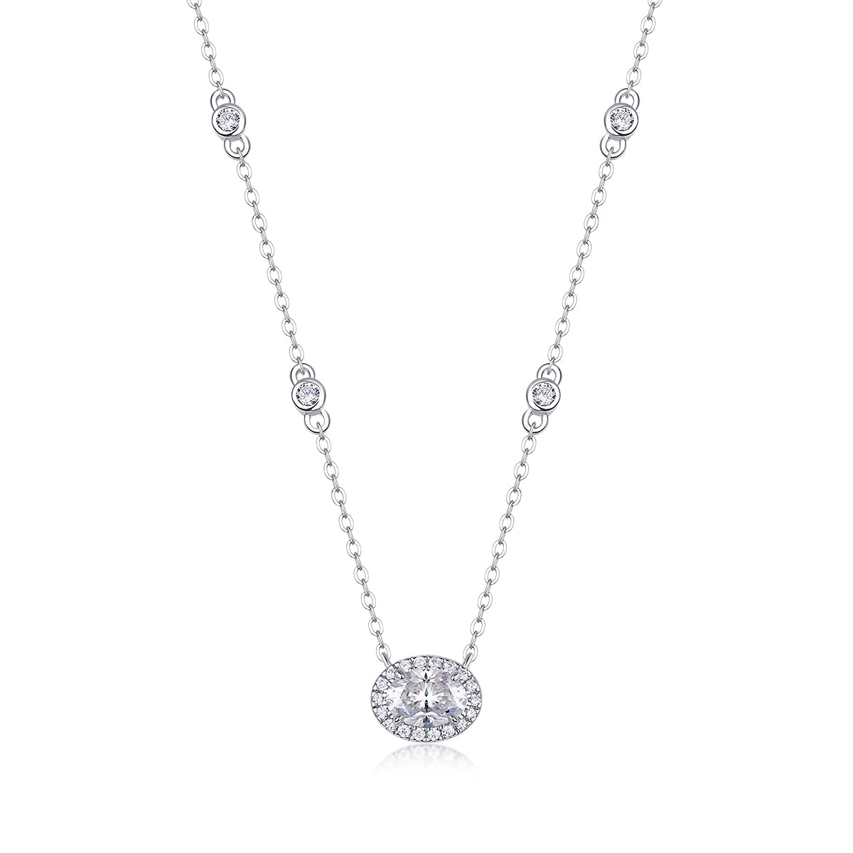 White Summer Night - A Fashionable And Luxurious Diamond Jewelry Pendant Set