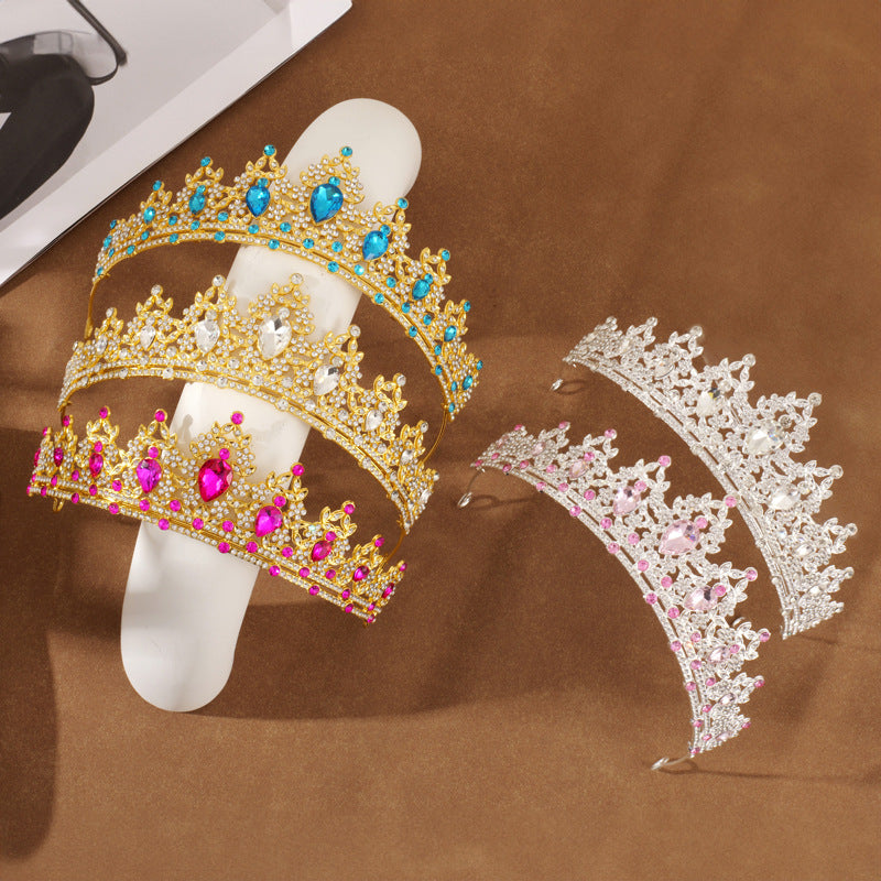 Wedding Crown Headdress | 18 Colors | Gold & Silver | Korean Style | Bridal & Occasion