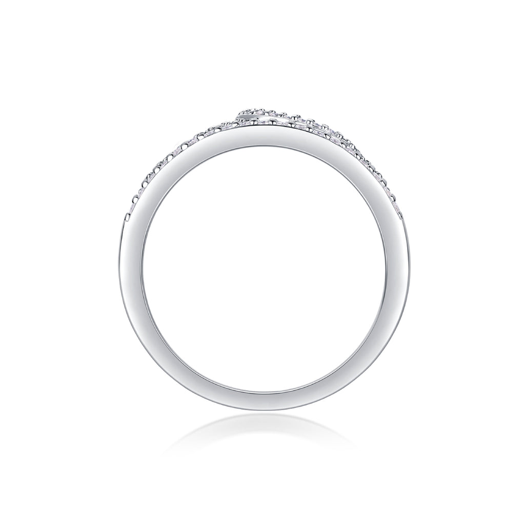 Crown Diamond Ring,Luxury And Stylish Moissanite Silver Ring