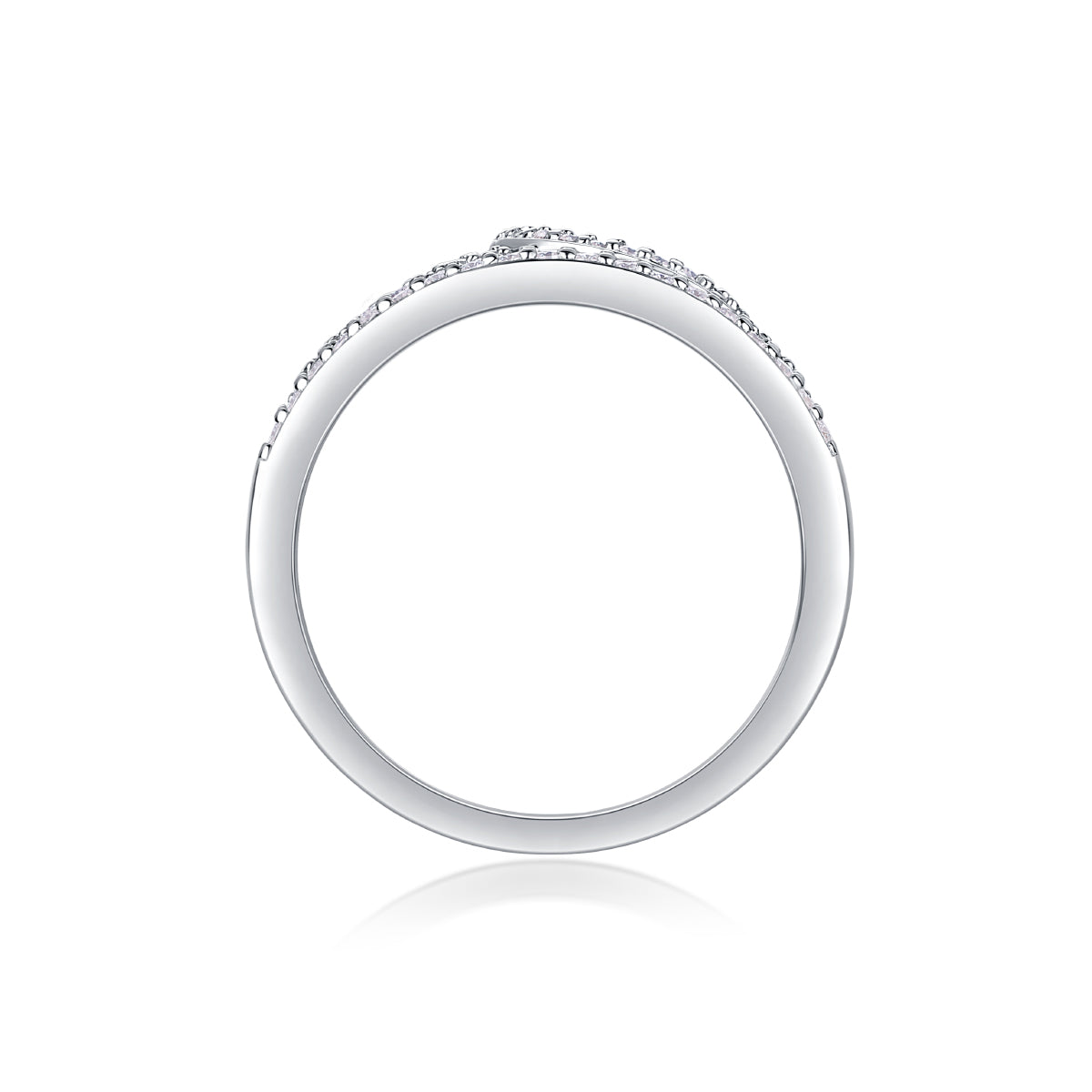 Crown Diamond Ring,Luxury And Stylish Moissanite Silver Ring