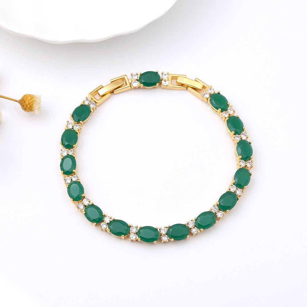 Summer Crystal Colored Zircon Bracelet | 21 Styles | Seasonal Sparkle