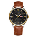 Men's Calendar Quartz Watch | Luminous Hands | 42mm | Day & Date | Steel & Leather | 8 Styles