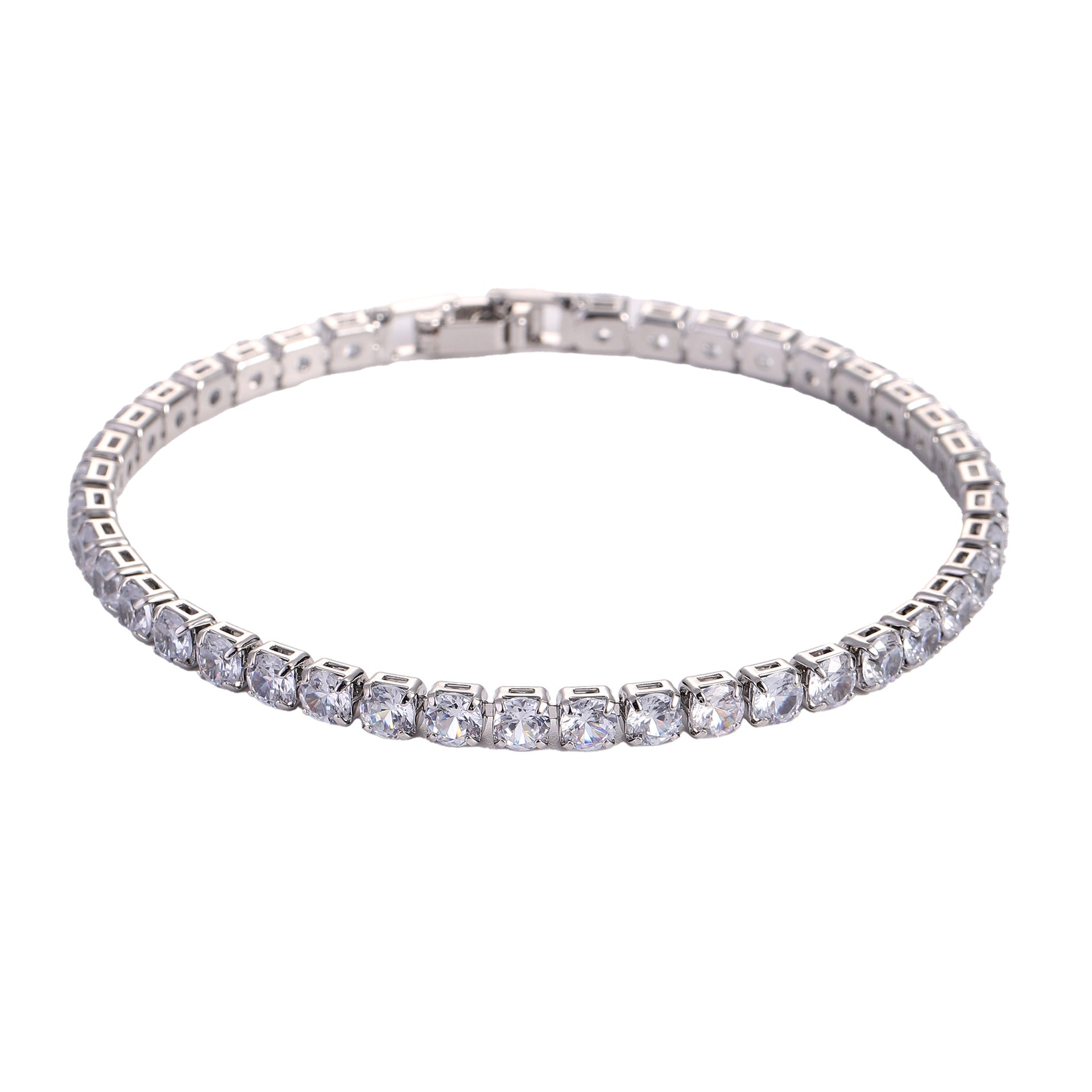 Hip Hop Micro-Set Zircon Tennis Bracelet | 9 Colors | 17cm & 19cm
