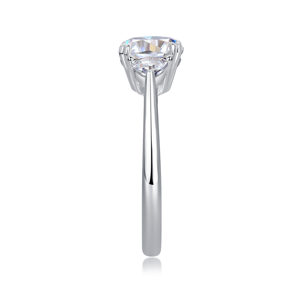 Luxury Diamond Wedding Ring - Cushion Cut Moissanite