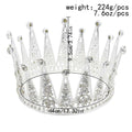 Bridal Diamond Crown | Hollow Alloy | Hair Accessory | Silver | Wedding & Occasion