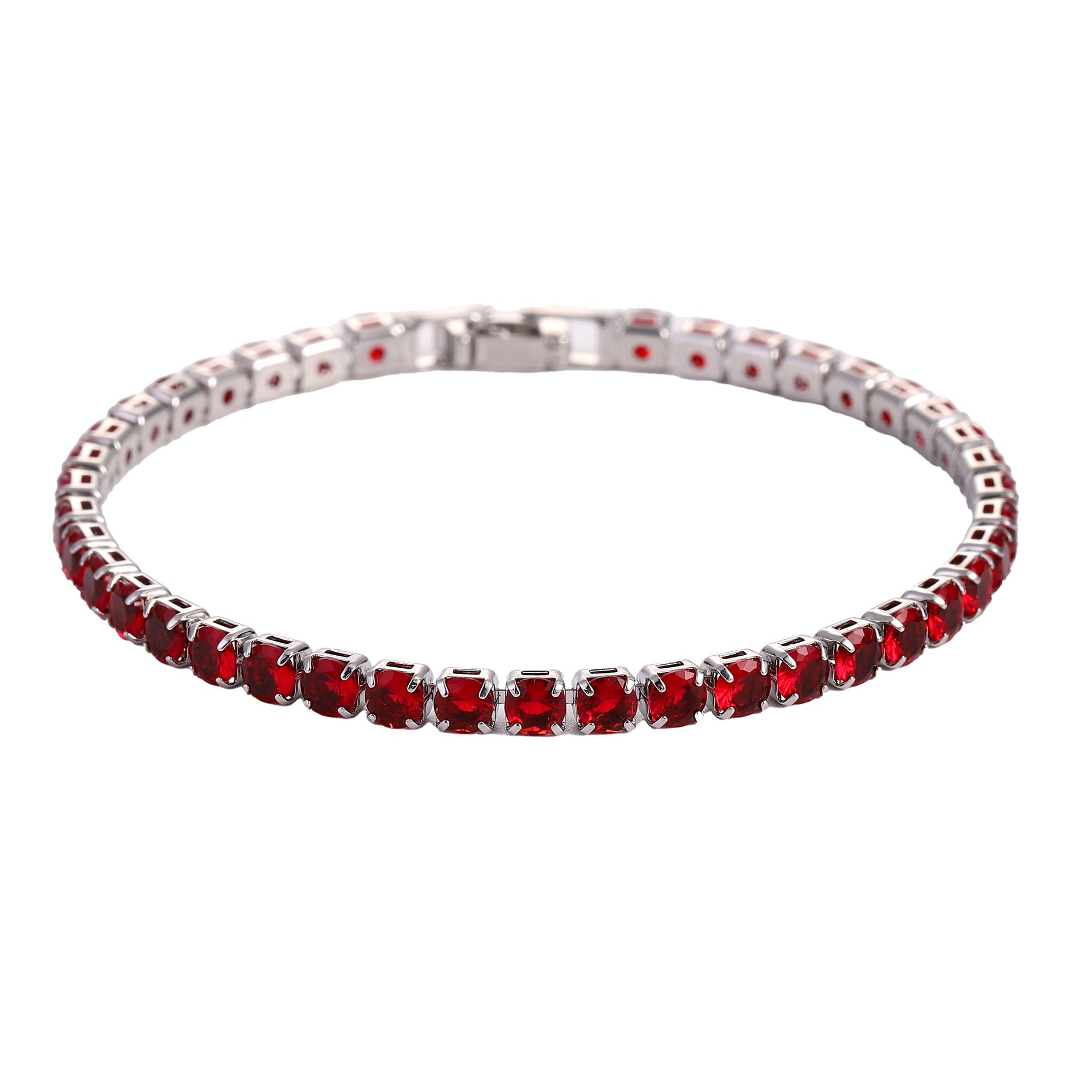Hip Hop Micro-Set Zircon Tennis Bracelet | 9 Colors | 17cm & 19cm