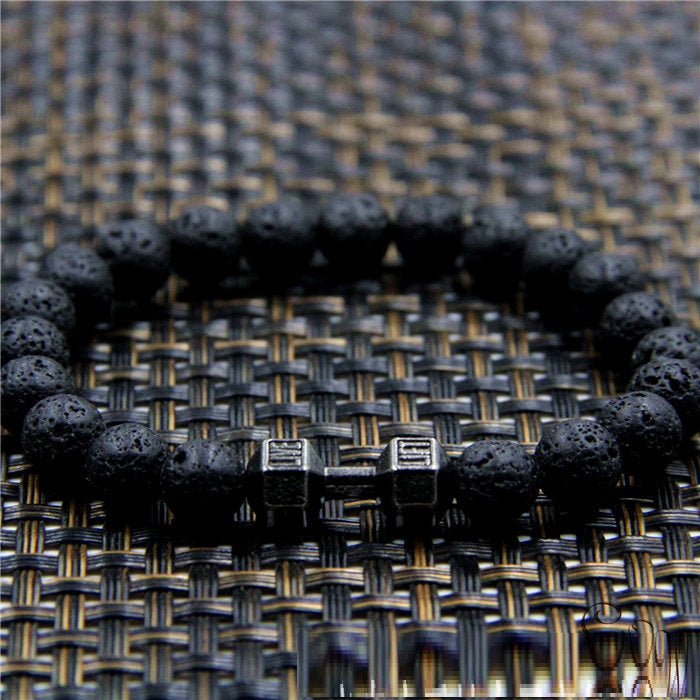 Natural Stone Beaded Bracelet | Volcanic Rock & Frosted Stone | 11 Styles | Unisex
