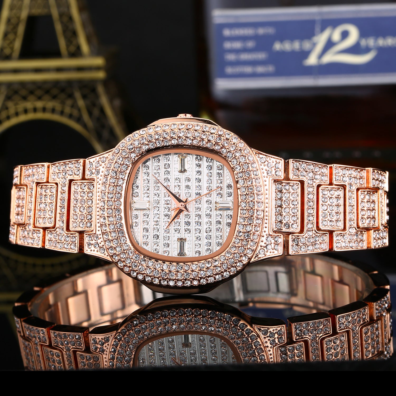 Fashion Diamond Watch | 37mm | 5 Colors | Gold, Rose Gold, Platinum