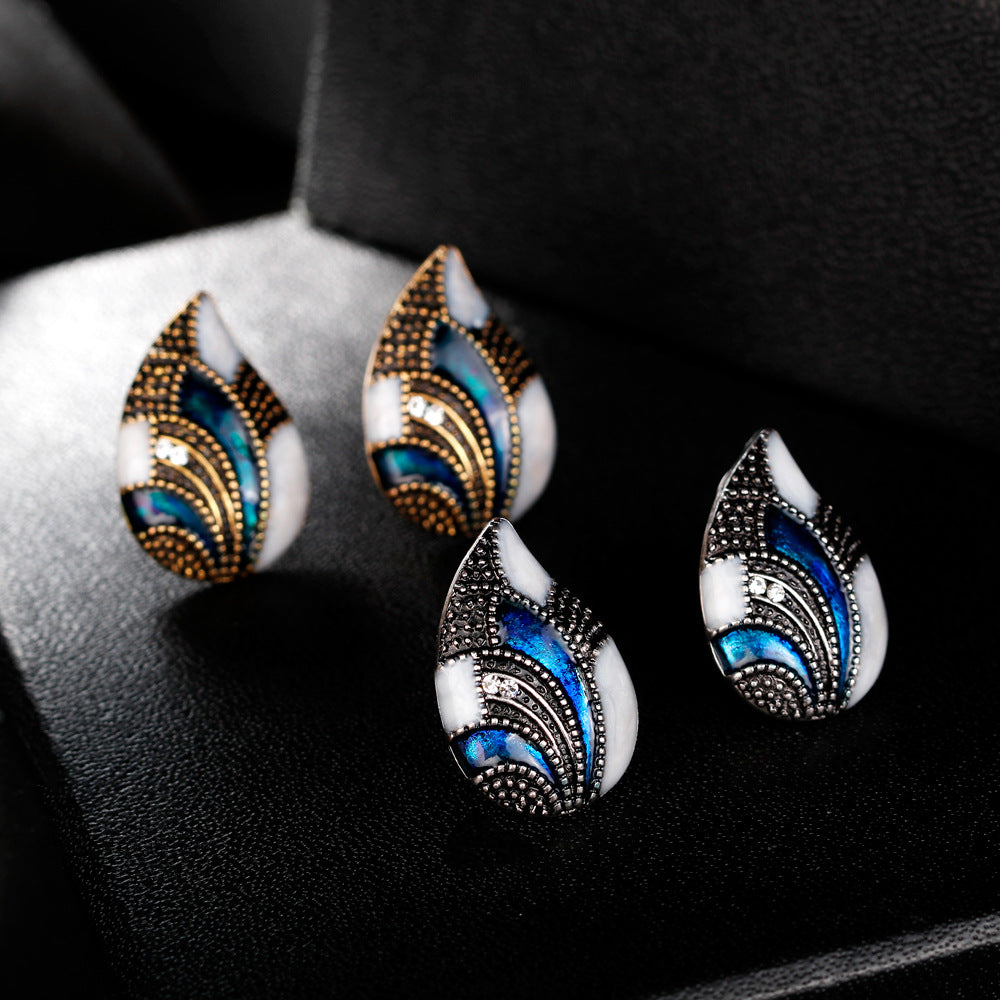 Water Drop Jewelry Set | Necklace, Earrings & Ring | Gold & Silver